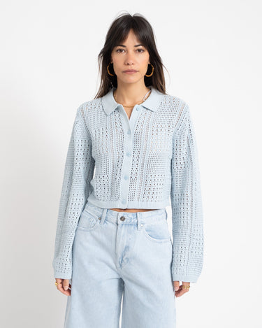 Sue Polo Neck Knit Skyway - Things I Like Things I Love