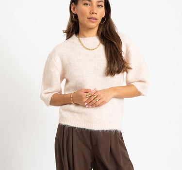 Sutton O-Neck Knit Birch - Things I Like Things I Love