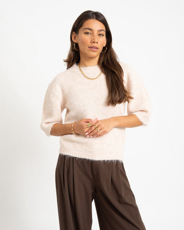 Sutton O-Neck Knit Birch - Things I Like Things I Love