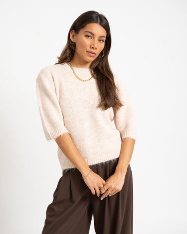 Sutton O-Neck Knit Birch - Things I Like Things I Love