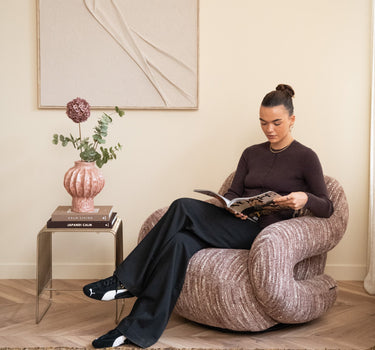 Swivel Armchair Folke Dust Rose - Things I Like Things I Love