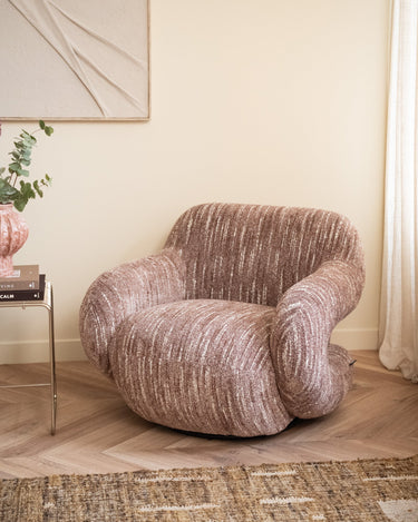Swivel Armchair Folke Dust Rose - Things I Like Things I Love