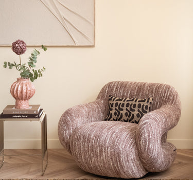 Swivel Armchair Folke Dust Rose - Things I Like Things I Love