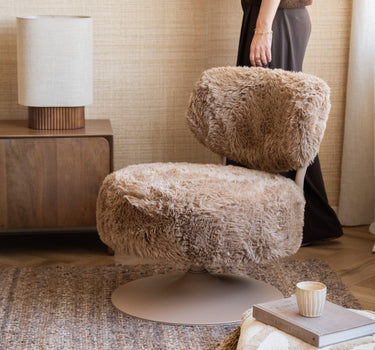 Swivel Chair Furlo Furry Brown - Things I Like Things I Love