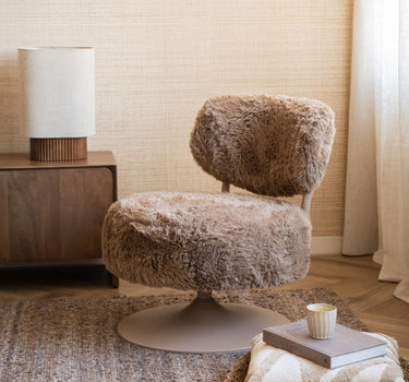 Swivel Chair Furlo Furry Brown - Things I Like Things I Love