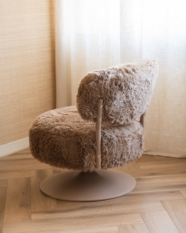 Swivel Chair Furlo Furry Brown - Things I Like Things I Love