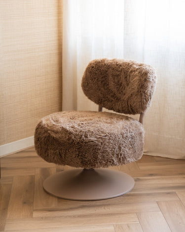 Swivel Chair Furlo Furry Brown - Things I Like Things I Love
