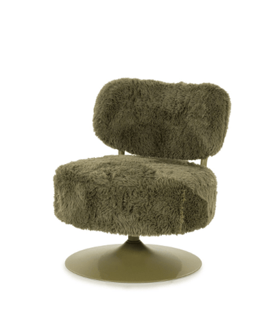 Swivel Chair Furlo Furry Olive Green - Things I Like Things I Love