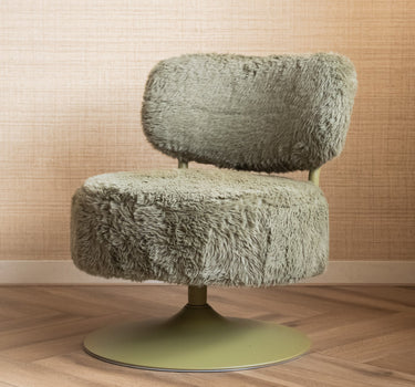 Swivel Chair Furlo Furry Olive Green - Things I Like Things I Love