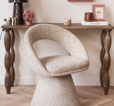 Swivel Dining Chair Natural Melange - Things I Like Things I Love