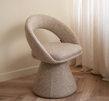 Swivel Dining Chair Natural Melange - Things I Like Things I Love