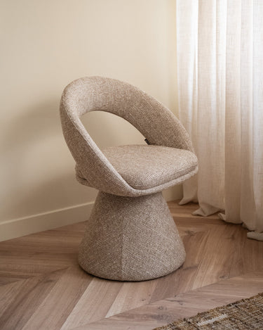 Swivel Dining Chair Natural Melange - Things I Like Things I Love
