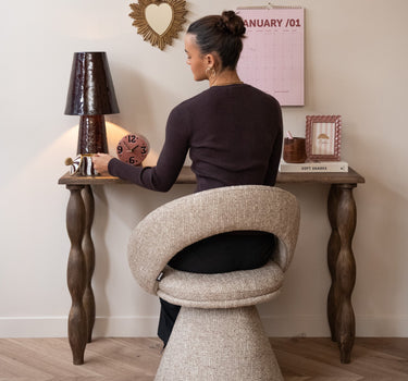 Swivel Dining Chair Natural Melange - Things I Like Things I Love