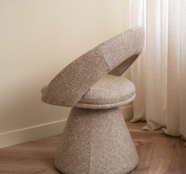 Swivel Dining Chair Natural Melange - Things I Like Things I Love