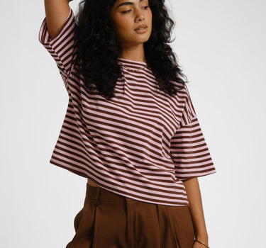 T-shirt Ole Stripes Light Pink - Things I Like Things I Love