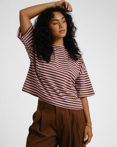 T-shirt Ole Stripes Light Pink - Things I Like Things I Love
