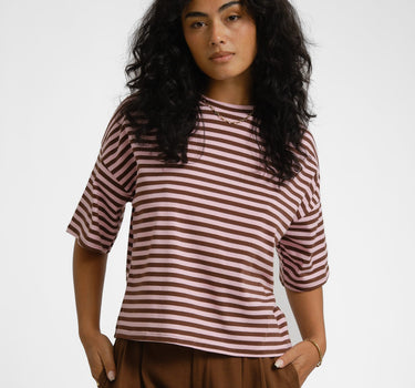T-shirt Ole Stripes Light Pink - Things I Like Things I Love