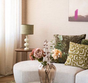 Table Lamp Caldas Tweed Green - Things I Like Things I Love