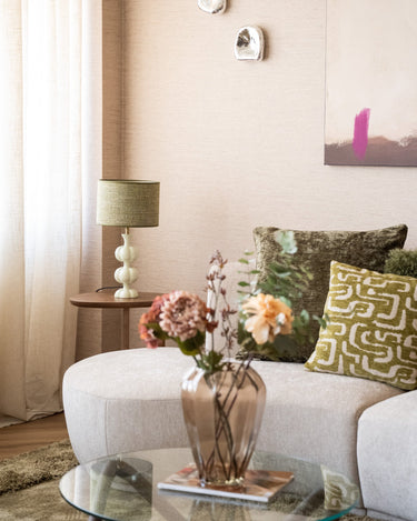 Table Lamp Caldas Tweed Green - Things I Like Things I Love