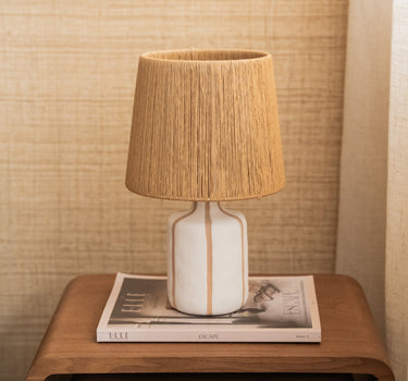 Table Lamp Elin Stripe Natural - Things I Like Things I Love
