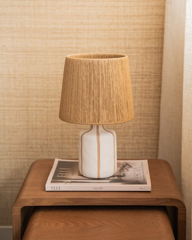 Table Lamp Elin Stripe Natural - Things I Like Things I Love