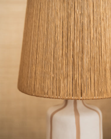 Table Lamp Elin Stripe Natural - Things I Like Things I Love