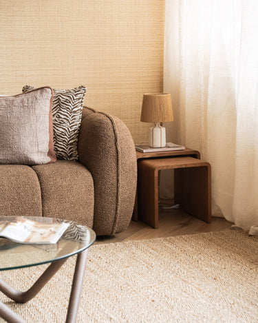 Table Lamp Elin Stripe Natural - Things I Like Things I Love