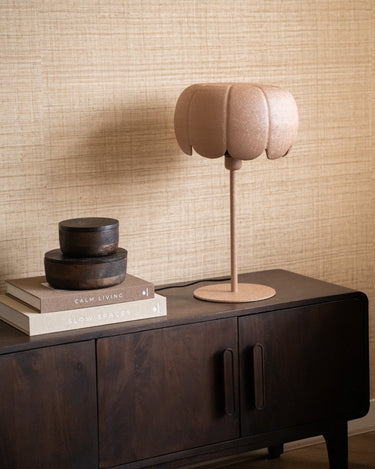 Table Lamp Flower Dusty Pink - Things I Like Things I Love