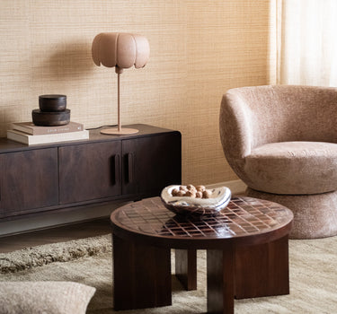 Table Lamp Flower Dusty Pink - Things I Like Things I Love