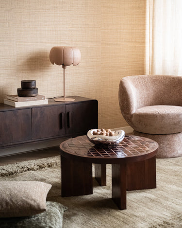 Table Lamp Flower Dusty Pink - Things I Like Things I Love