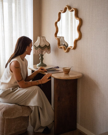 Table Lamp Fringaloo Green - Things I Like Things I Love