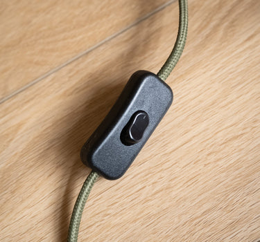 Table Lamp Iron Green Brown - Things I Like Things I Love