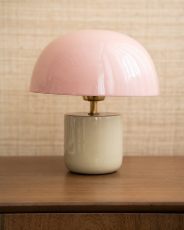 Table Lamp Iron Pink/Light Green - Things I Like Things I Love