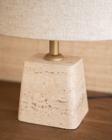Table Lamp Kardan Travertine Elipse - Things I Like Things I Love