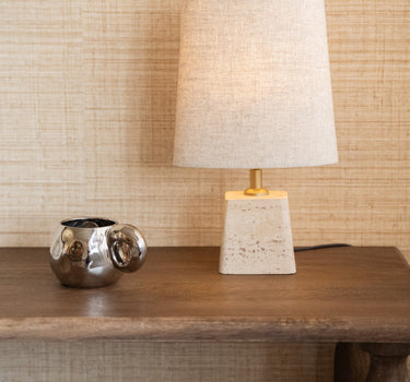 Table Lamp Kardan Travertine Elipse - Things I Like Things I Love