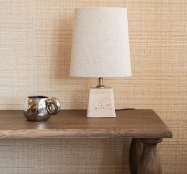 Table Lamp Kardan Travertine Elipse - Things I Like Things I Love