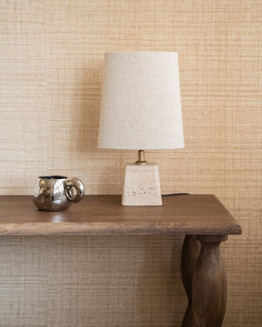 Table Lamp Kardan Travertine Elipse - Things I Like Things I Love