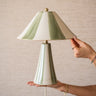 Table Lamp Lino Stripes Ceramic Green - Things I Like Things I Love
