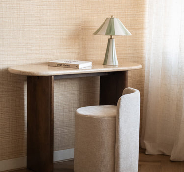 Table Lamp Lino Stripes Ceramic Green - Things I Like Things I Love