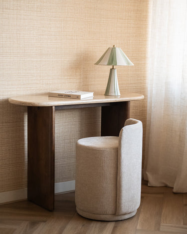 Table Lamp Lino Stripes Ceramic Green - Things I Like Things I Love