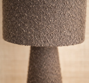Table Lamp Micky Bouclé Brown - Things I Like Things I Love