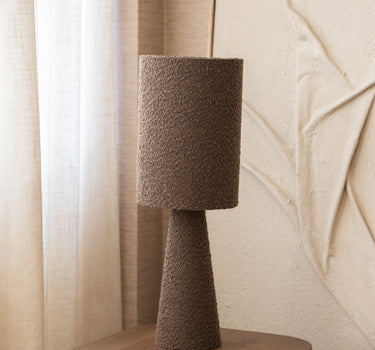 Table Lamp Micky Bouclé Brown - Things I Like Things I Love