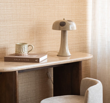 Table Lamp Mushroom Dot Ceramic - Things I Like Things I Love