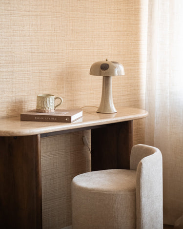 Table Lamp Mushroom Dot Ceramic - Things I Like Things I Love