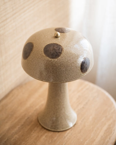 Table Lamp Mushroom Dot Ceramic - Things I Like Things I Love