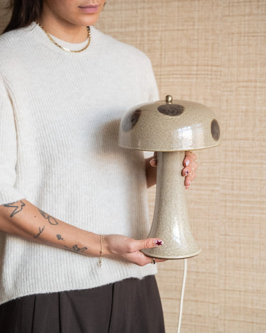 Table Lamp Mushroom Dot Ceramic - Things I Like Things I Love