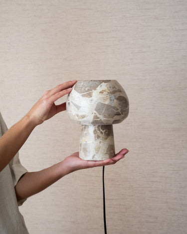 Table Lamp Mushroom Marble - Things I Like Things I Love