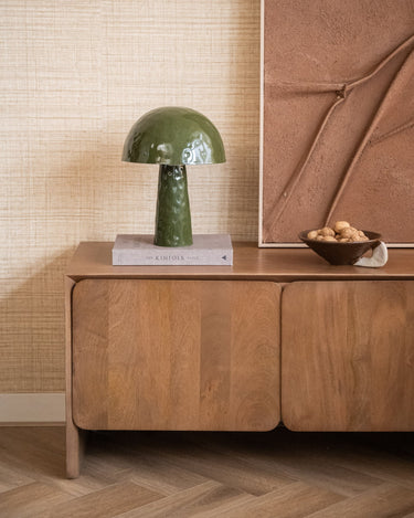 Table Lamp Mushroom Olive Green - Things I Like Things I Love