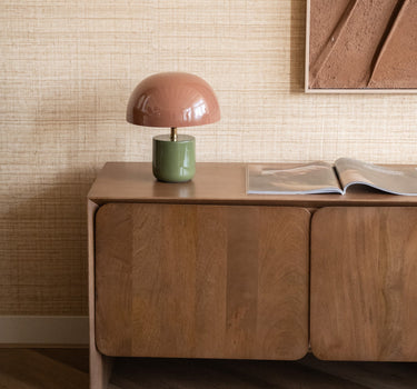 Table Lamp Mushy Iron Green/Brown - Things I Like Things I Love