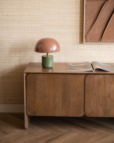 Table Lamp Mushy Iron Green/Brown - Things I Like Things I Love